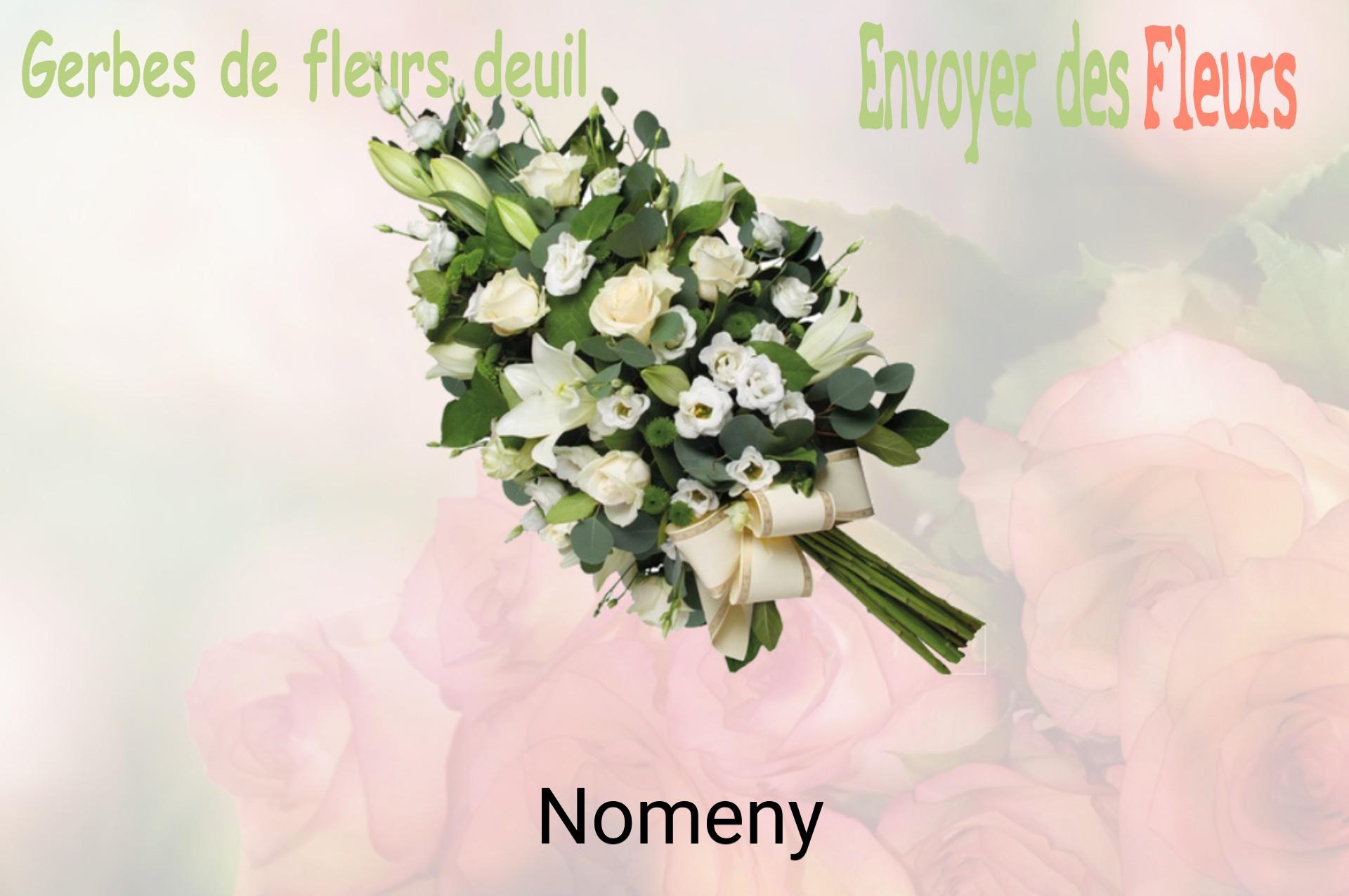 Gerbe de fleurs de deuil livrée à Nomeny